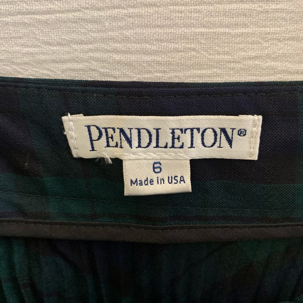 Pendleton Tartan Pleated Skirt, size 6